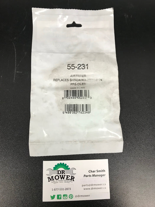 55-231 Oregon Trimmer AIR FILTER Replaces Stihl Echo A226000670 2000081740S